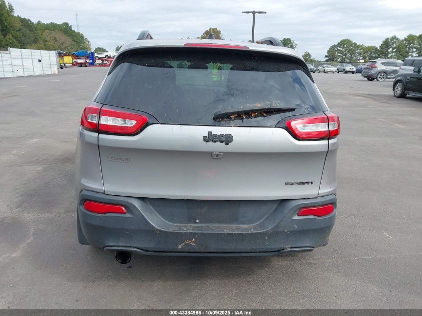 2016 Jeep Cherokee Sport VIN: 1C4PJLAB5GW346744 Lot: 43384986