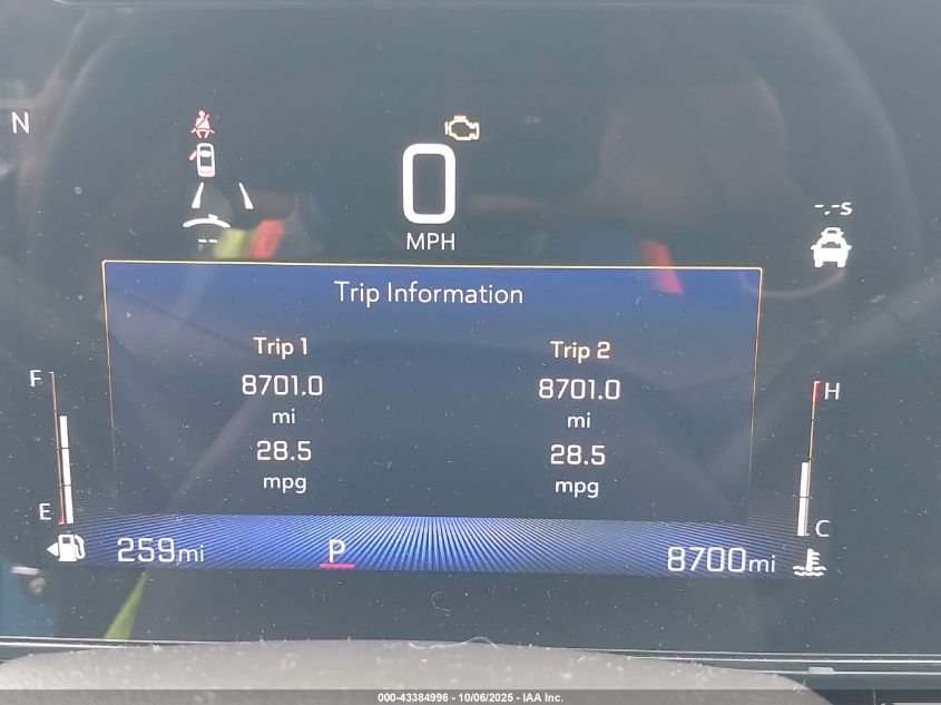 2025 Chevrolet Trax Fwd 2Rs VIN: KL77LJEP4SC186660 Lot: 43384996