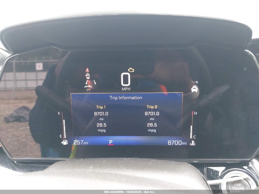 2025 Chevrolet Trax Fwd 2Rs VIN: KL77LJEP4SC186660 Lot: 43384996