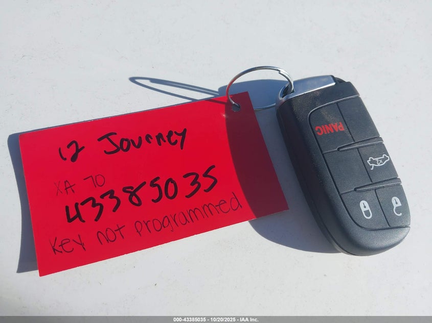 2012 Dodge Journey Sxt VIN: 3C4PDDBG8CT154810 Lot: 43385035