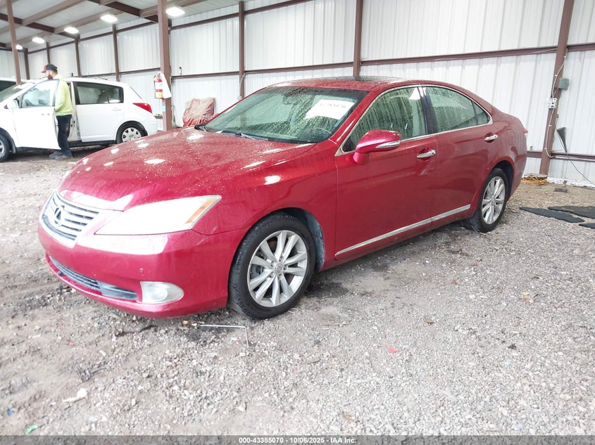 2011 Lexus Es 350 red sedan gasoline JTHBK1EG2B2427085 photo #3