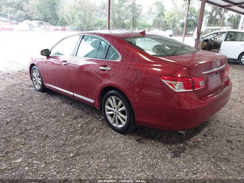 2011 Lexus Es 350 red sedan gasoline JTHBK1EG2B2427085 photo #4