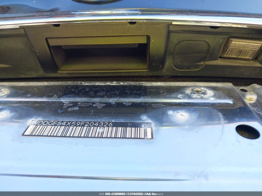 2009 Mercedes-Benz C 300 Luxury/Sport VIN: WDDGF54X59F204326 Lot: 43385085