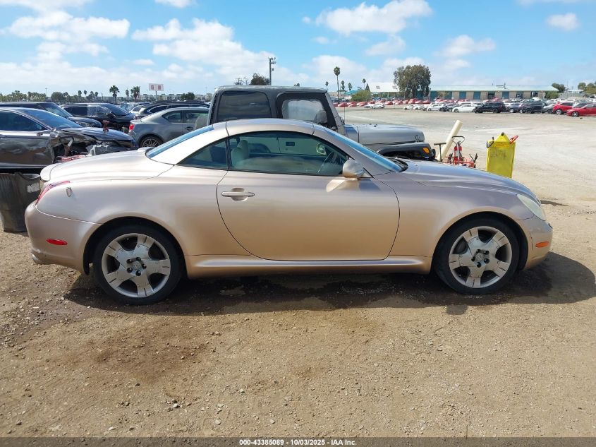 2002 Lexus Sc 430 VIN: JTHFN48Y120027996 Lot: 43385089