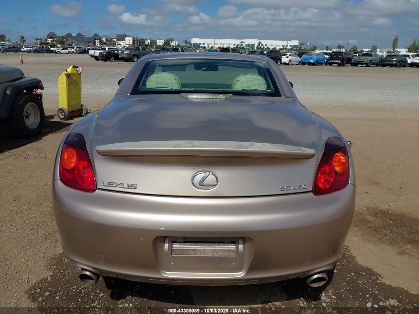 2002 Lexus Sc 430 VIN: JTHFN48Y120027996 Lot: 43385089