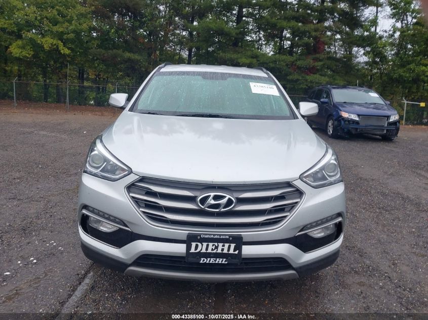 2017 Hyundai Santa Fe Sport 2.4L VIN: 5XYZUDLB3HG491122 Lot: 43385100