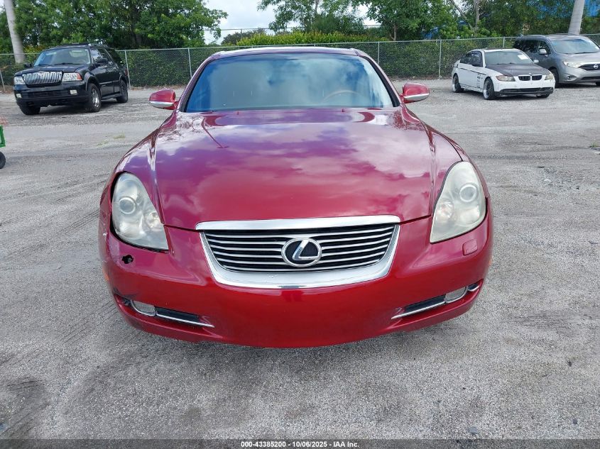 2006 Lexus Sc 430 VIN: JTHFN48Y469001829 Lot: 43385200