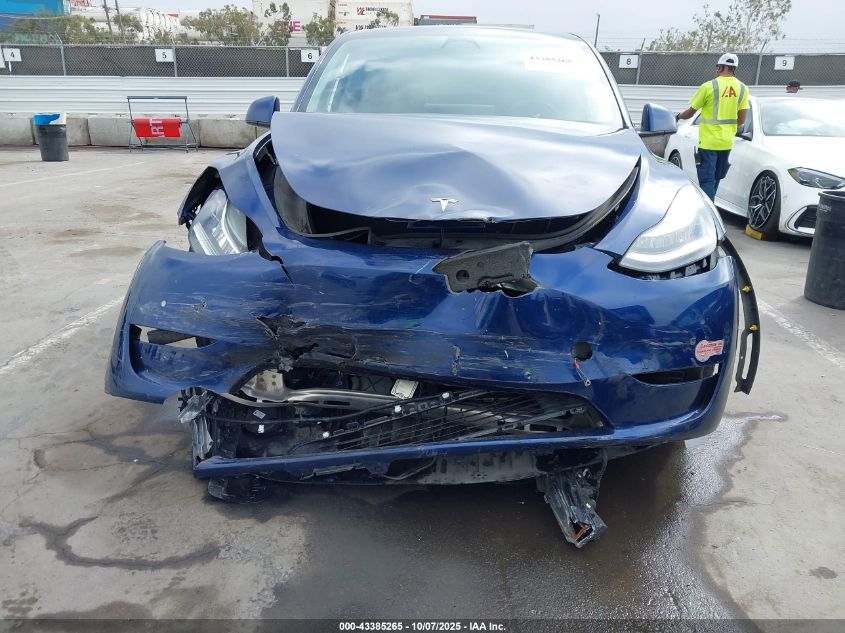 2020 Tesla Model Y Long Range Dual Motor All-Wheel Drive/Performance Dual Motor All-Wheel Drive VIN: 5YJYGDEF6LF000142 Lot: 43385265