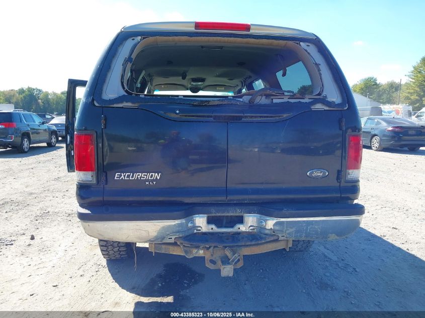 2000 Ford Excursion Xlt VIN: 1FMNU41S8YEC18330 Lot: 43385323