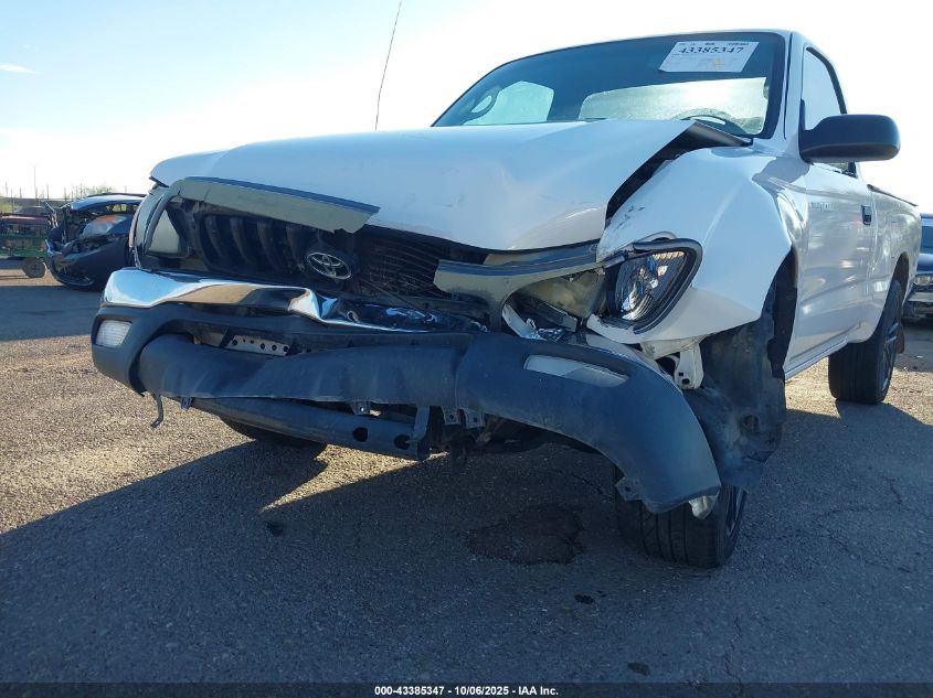 2002 Toyota Tacoma VIN: 5TENL42N32Z036443 Lot: 43385347