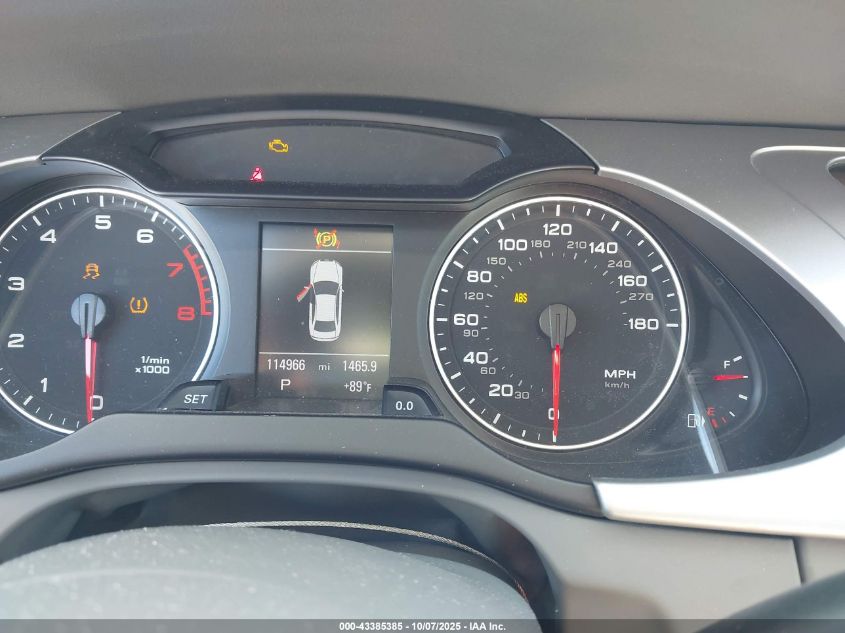 2012 Audi A4 2.0T Premium VIN: WAUFFAFL9CA097212 Lot: 43385385