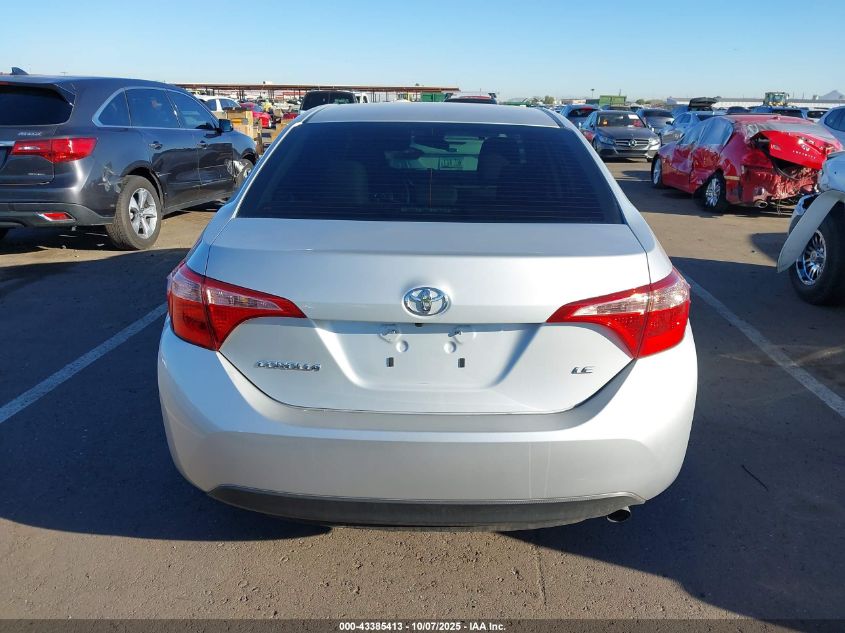2019 Toyota Corolla Le VIN: 5YFBURHE5KP862558 Lot: 43385413