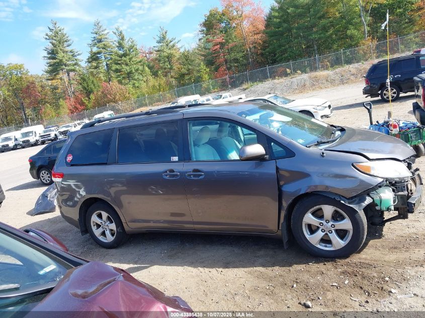 2013 Toyota Sienna Le V6 8 Passenger VIN: 5TDKK3DC2DS362729 Lot: 43385438