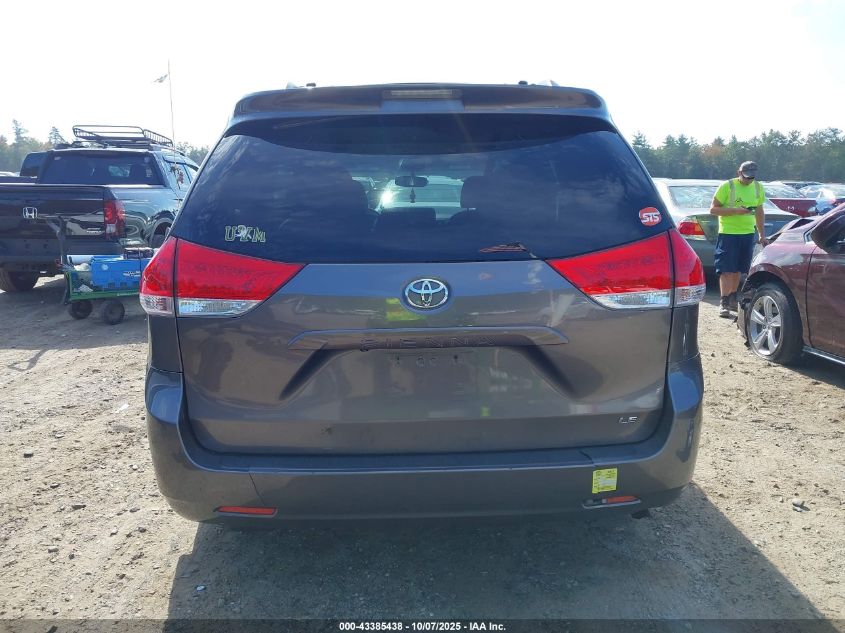 2013 Toyota Sienna Le V6 8 Passenger VIN: 5TDKK3DC2DS362729 Lot: 43385438