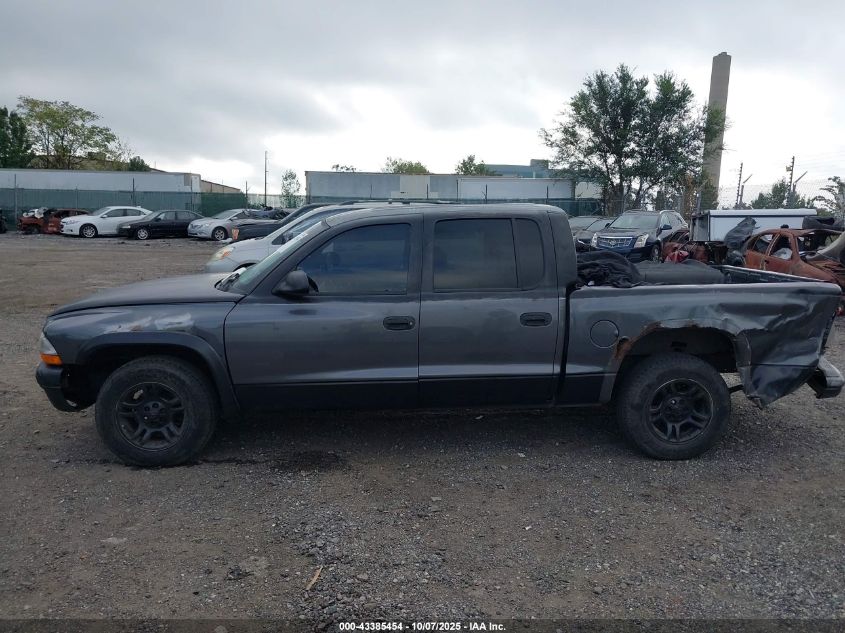 2004 Dodge Dakota Sport/Sxt VIN: 1D7HL38K345757492 Lot: 43385454