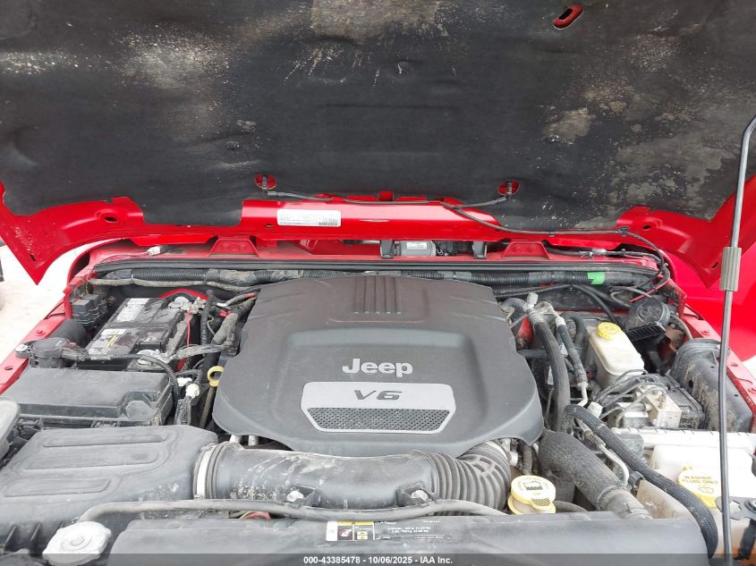 2017 Jeep Wrangler Unlimited Rubicon 4X4 VIN: 1C4BJWFGXHL611810 Lot: 43385478