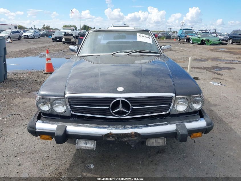 1981 Mercedes-Benz 380 Sl VIN: WDBBA45A4BB007828 Lot: 43385601