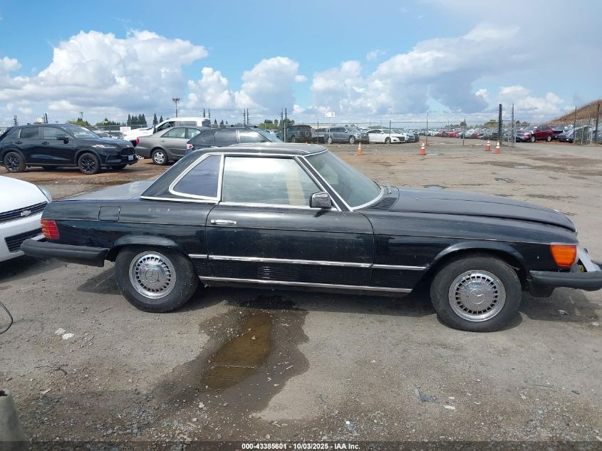 1981 Mercedes-Benz 380 Sl VIN: WDBBA45A4BB007828 Lot: 43385601