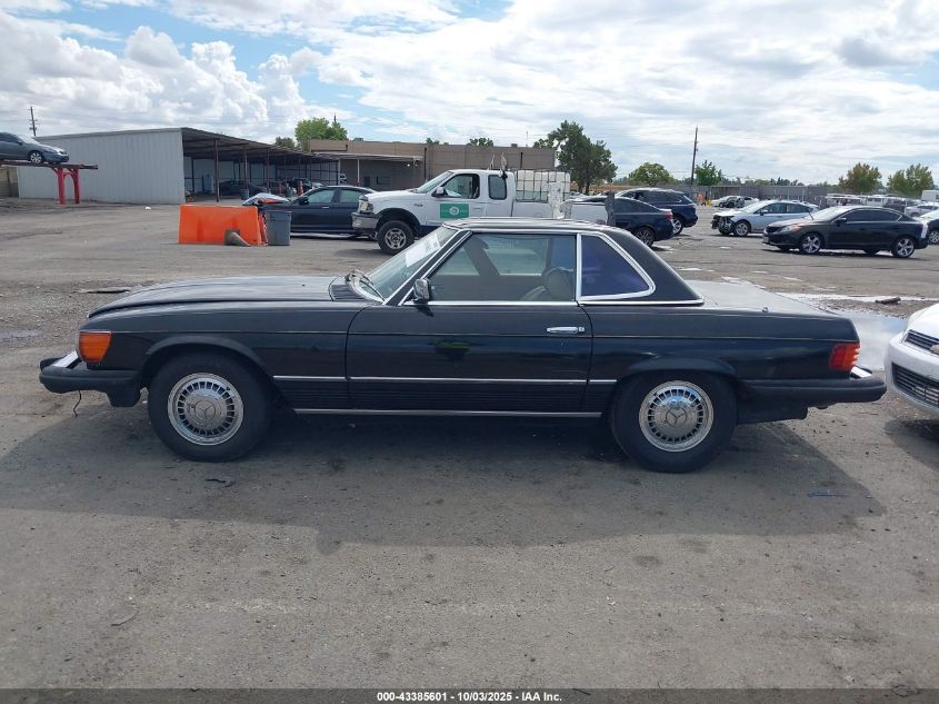 1981 Mercedes-Benz 380 Sl VIN: WDBBA45A4BB007828 Lot: 43385601