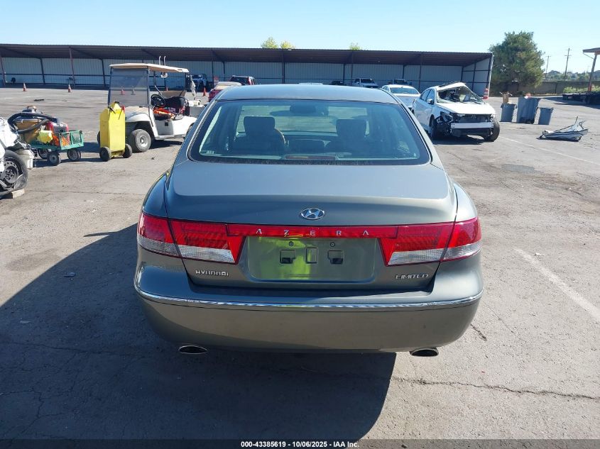 2007 Hyundai Azera Limited/Se VIN: KMHFC46F47A171130 Lot: 43385619