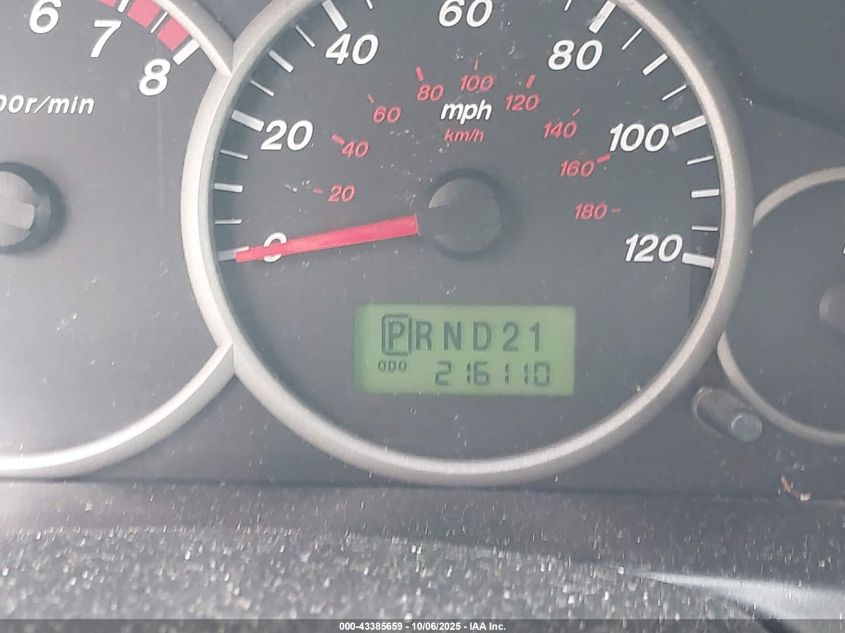 2006 Mazda Tribute I VIN: 4F2YZ92Z36KM31180 Lot: 43385659