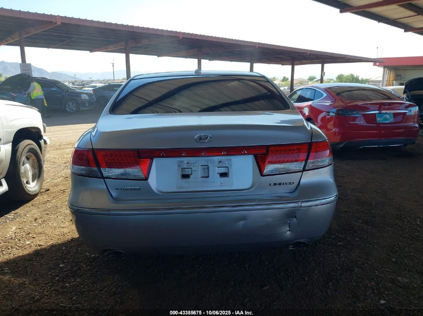 2007 Hyundai Azera Limited/Se VIN: KMHFC46F57A187739 Lot: 43385675
