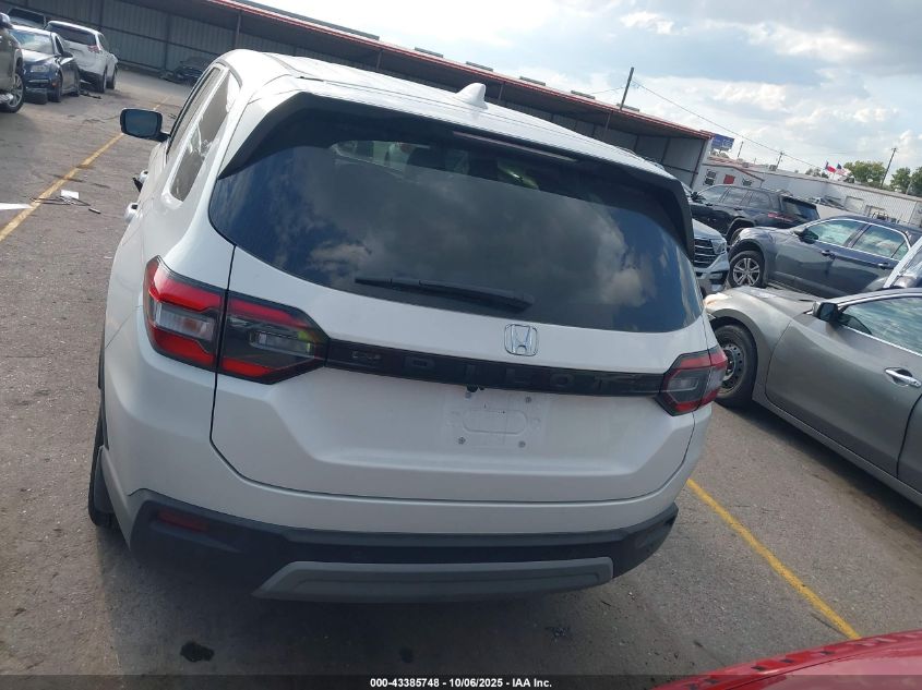 2025 Honda Pilot Ex-L VIN: 5FNYG2H44SB030396 Lot: 43385748