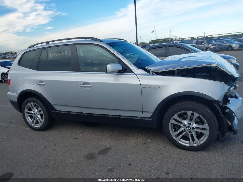 2007 BMW X3 3.0Si VIN: WBXPC93497WF22843 Lot: 43385803