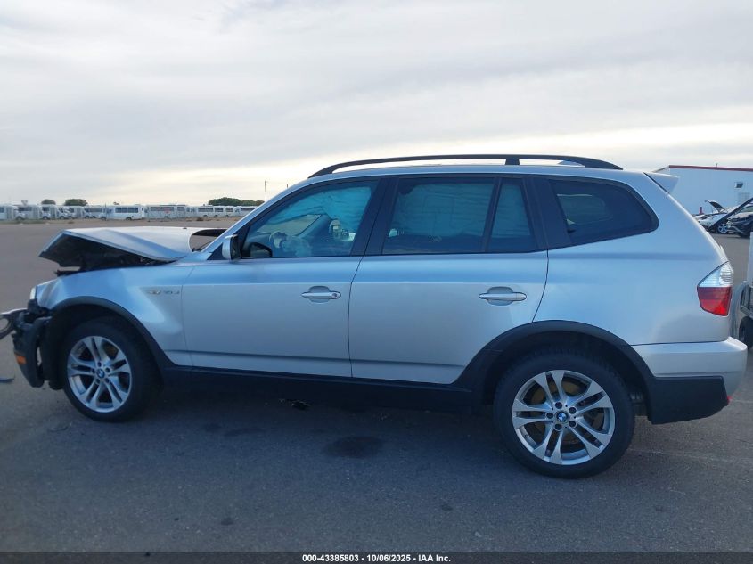 2007 BMW X3 3.0Si VIN: WBXPC93497WF22843 Lot: 43385803