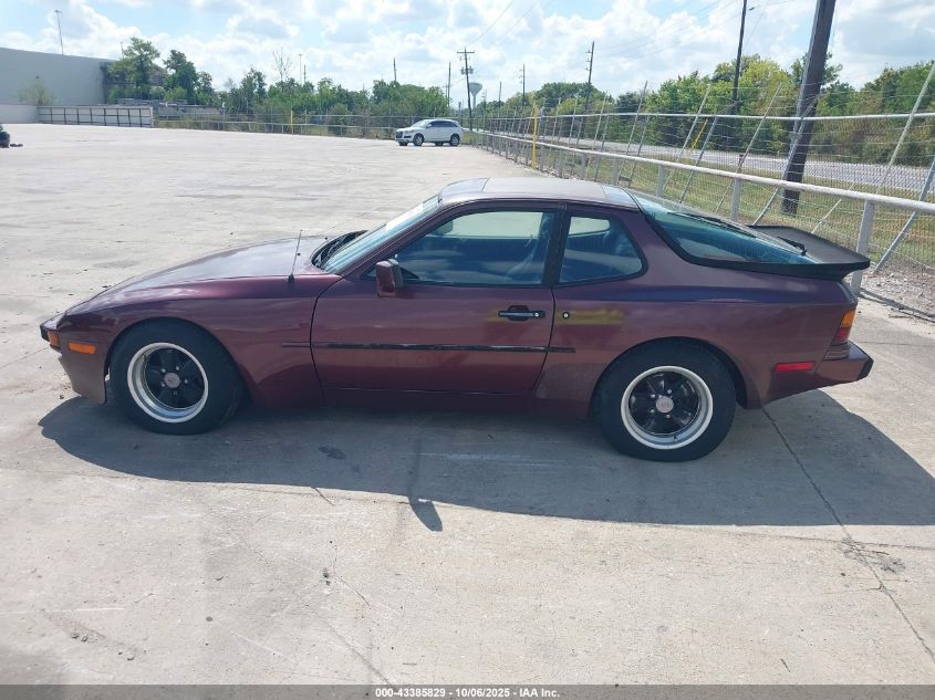 1984 Porsche 944 VIN: WP0AA0949EN465376 Lot: 43385829
