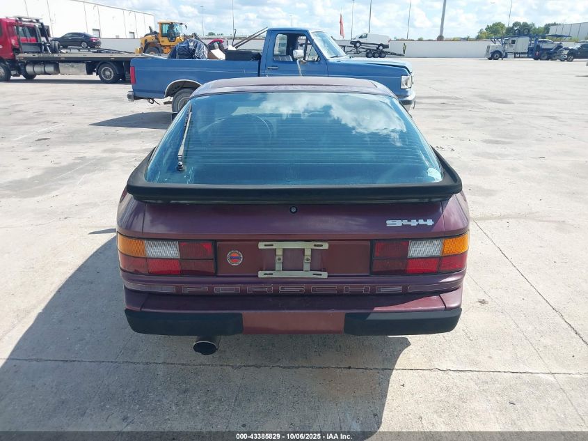 1984 Porsche 944 VIN: WP0AA0949EN465376 Lot: 43385829