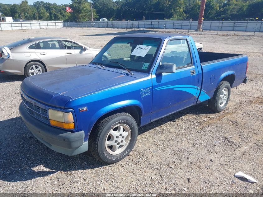 1995 Dodge Dakota VIN: 1B7FL26X2SW930760 Lot: 43385840