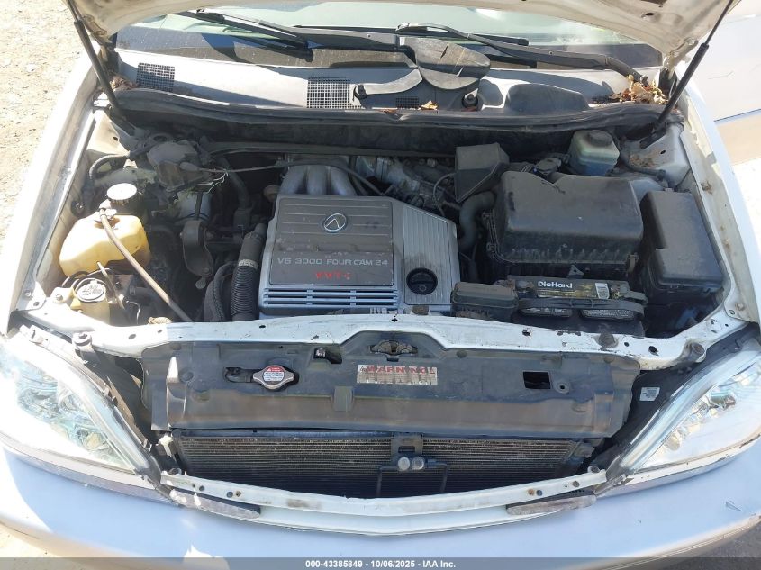 2001 Lexus Rx 300 VIN: JTJHF10U610190623 Lot: 43385849