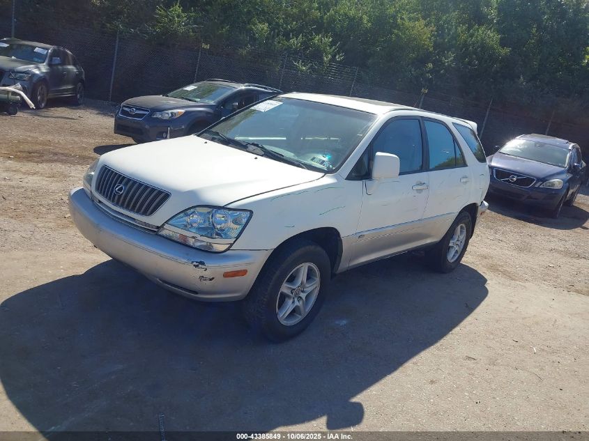 2000 Lexus Rx 300 VIN: JT6HF10U7Y0163645 Lot: 43385849