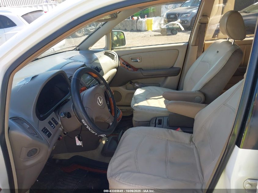 2000 Lexus Rx 300 VIN: JT6HF10U7Y0163645 Lot: 43385849