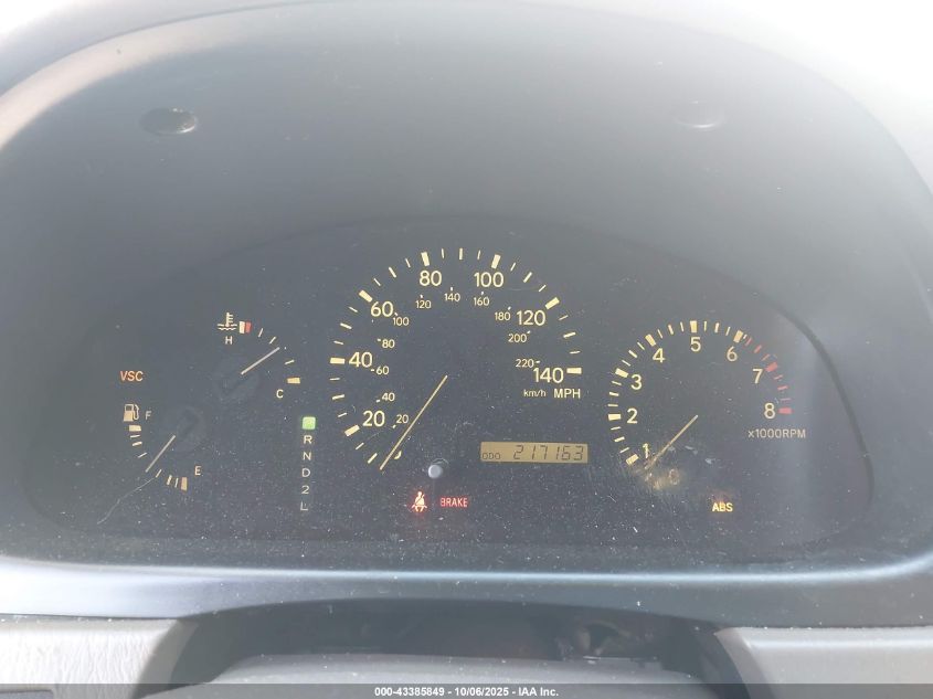 2001 Lexus Rx 300 VIN: JTJHF10U610190623 Lot: 43385849