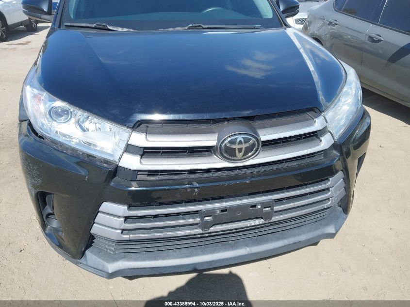 2019 Toyota Highlander Le VIN: 5TDZZRFH0KS291517 Lot: 43385994