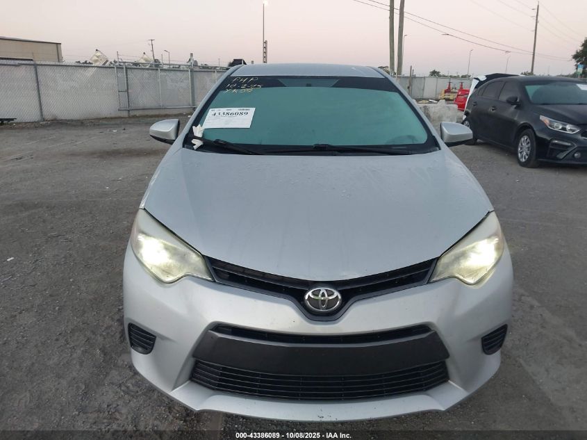 2016 Toyota Corolla Le VIN: 2T1BURHE1GC508656 Lot: 43386089