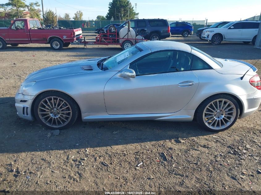 2007 Mercedes-Benz Slk 55 Amg VIN: WDBWK73F47F158263 Lot: 43386124