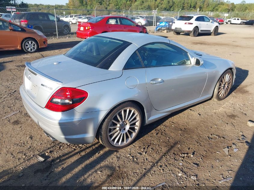 2007 Mercedes-Benz Slk 55 Amg VIN: WDBWK73F47F158263 Lot: 43386124