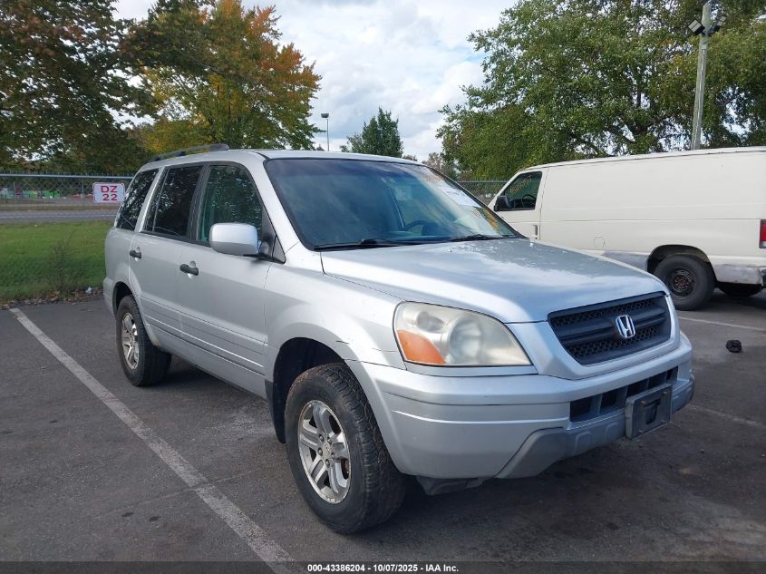 2005 Honda Pilot Ex-L VIN: 2HKYF18745H565614 Lot: 43386204