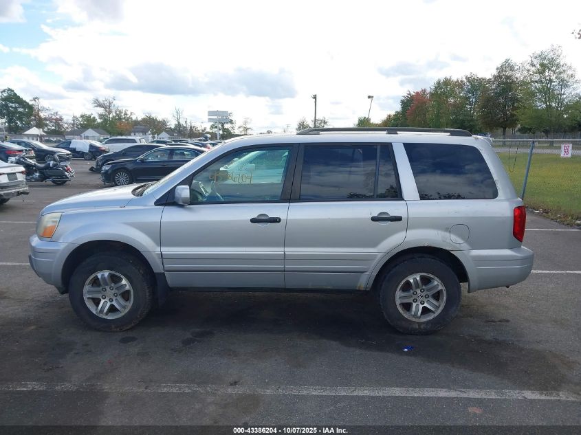 2005 Honda Pilot Ex-L VIN: 2HKYF18745H565614 Lot: 43386204