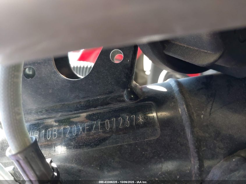 2015 BMW F800 Gs VIN: WB10B120XFZL07237 Lot: 43386225