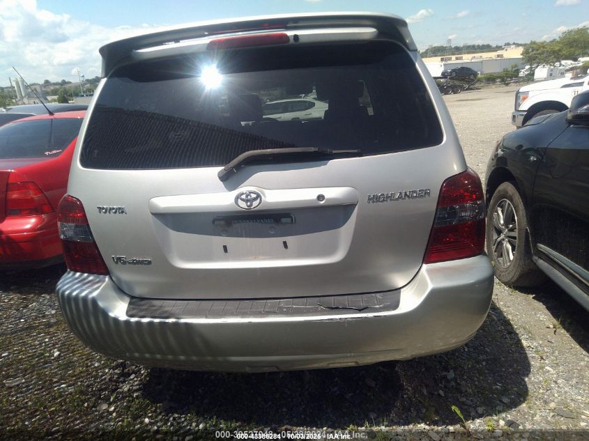 2007 Toyota Highlander V6 VIN: JTEEP21A470222048 Lot: 43386284