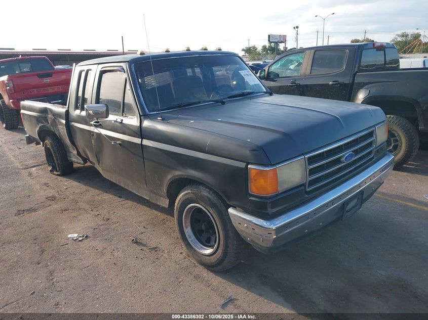 1989 Ford F150 black pickup gasoline 1FTEX15N1KKA01967 photo #1