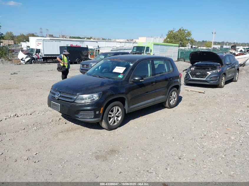 2012 Volkswagen Tiguan S VIN: WVGAV7AX3CW584045 Lot: 43386347