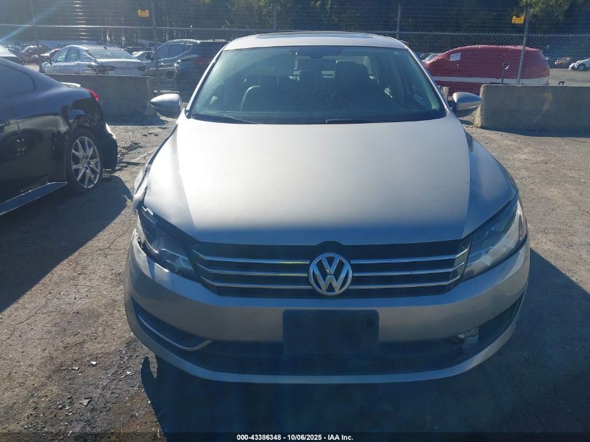2012 Volkswagen Passat 2.5L Se VIN: 1VWBP7A3XCC085774 Lot: 43386348
