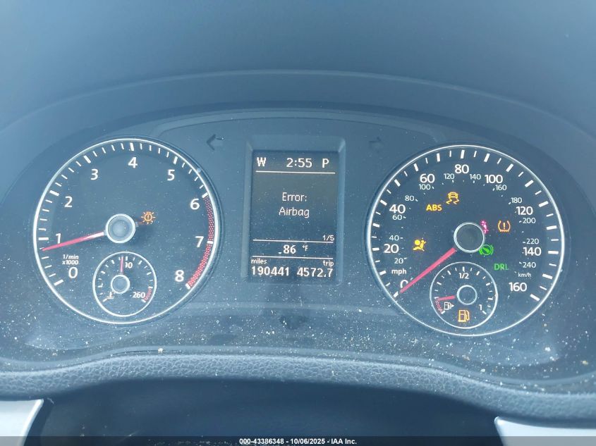 2012 Volkswagen Passat 2.5L Se VIN: 1VWBP7A3XCC085774 Lot: 43386348