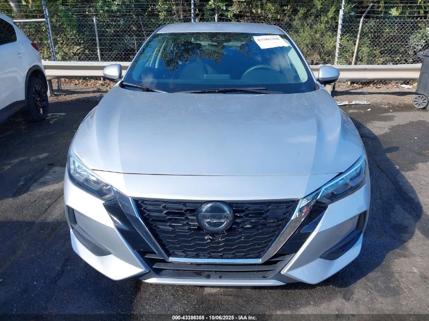 2020 Nissan Sentra S Xtronic Cvt VIN: 3N1AB8BV1LY292423 Lot: 43386388