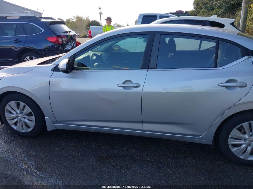 2020 Nissan Sentra S Xtronic Cvt VIN: 3N1AB8BV1LY292423 Lot: 43386388